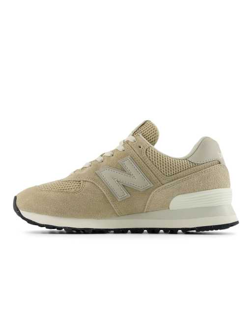 New Balance 574 trainers in beige, 3 of 4