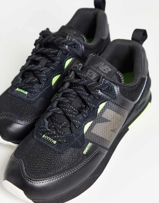 Black and store neon trainers