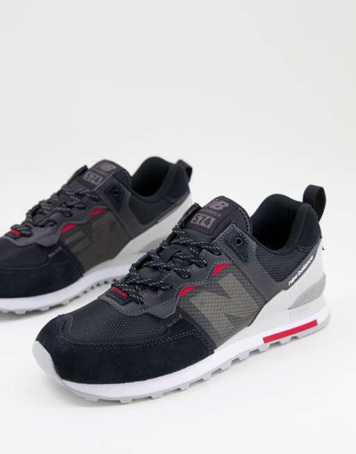 New balance 574 red deals and black