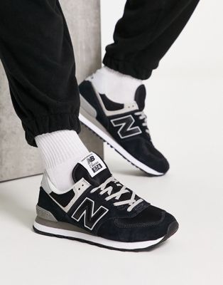 New Balance 574 trainers in black - ASOS Price Checker