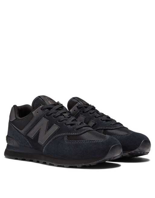 New Balance 574 trainers in black ASOS