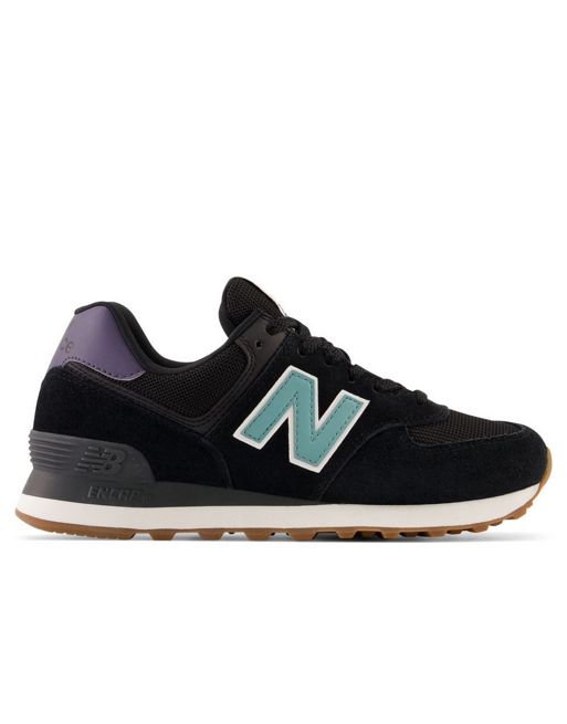 New Balance 574 trainers in black | ASOS