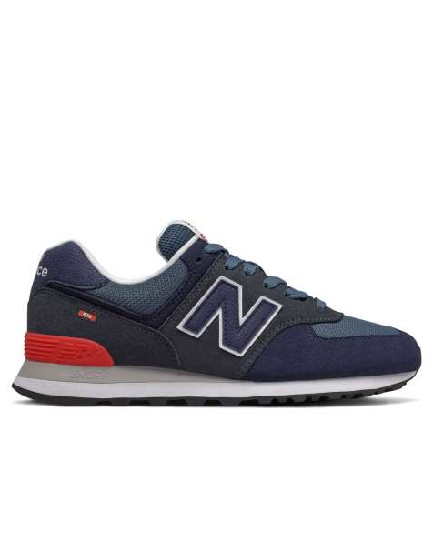 New Balance 574 trainers in blue - view 1