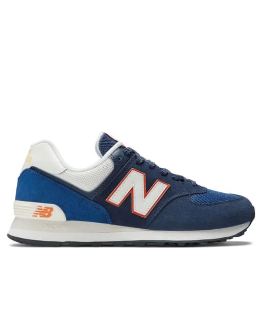 New Balance 574 trainers in blue | ASOS