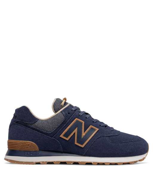 New balance sale 574 blue gold