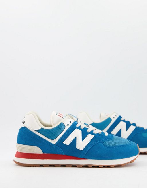 New Balance 574 trainers in blue | ASOS