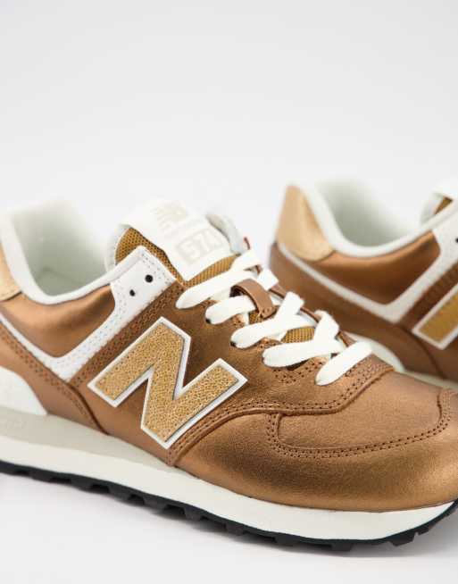 New balance 574 clearance silver bronze