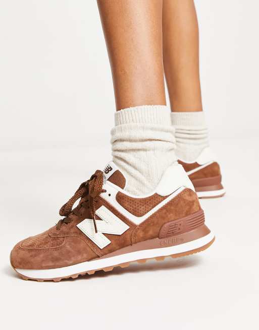 Brown New Balance 574 Women's