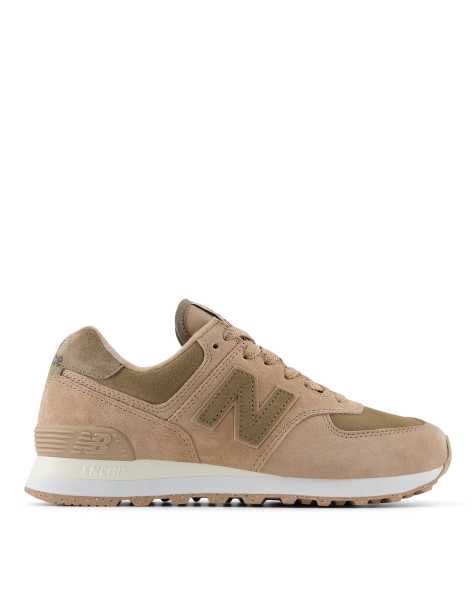 New Balance 574 trainers in brown - view 1