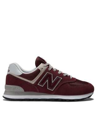  574 trainers in burgundy