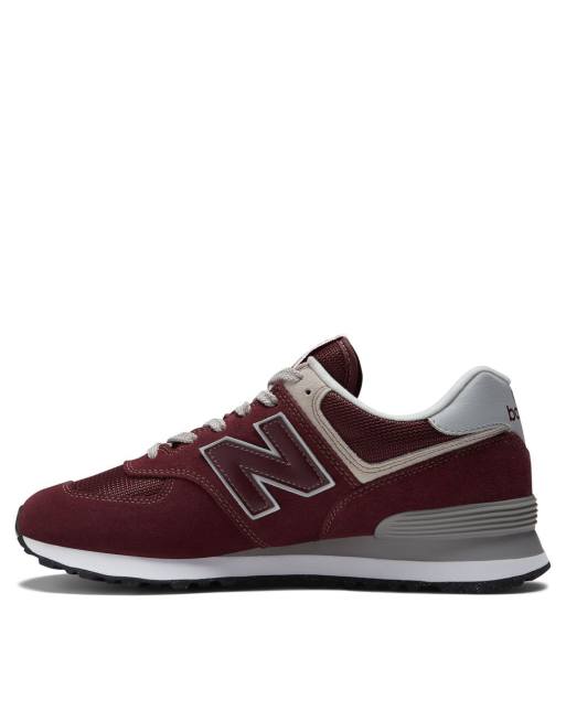 New balance sale 574 burgundy grey