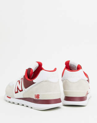 new balance 574 red suede