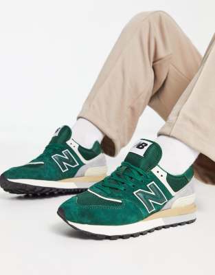 New balance hot sale green suede