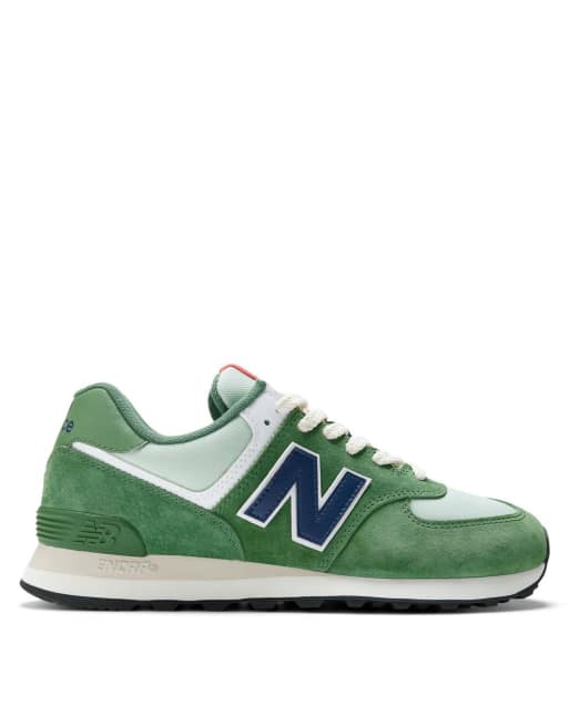 New Balance 574 trainers in dark green | ASOS