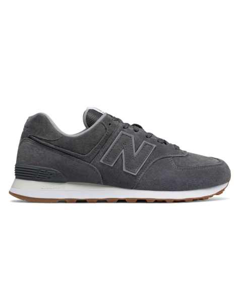 New Balance 574 trainers in dark grey - view 1