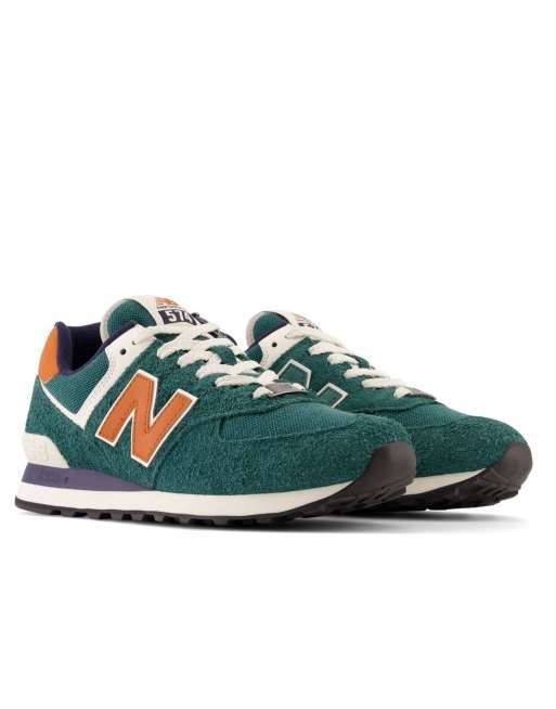 Green and gold store new balance 574