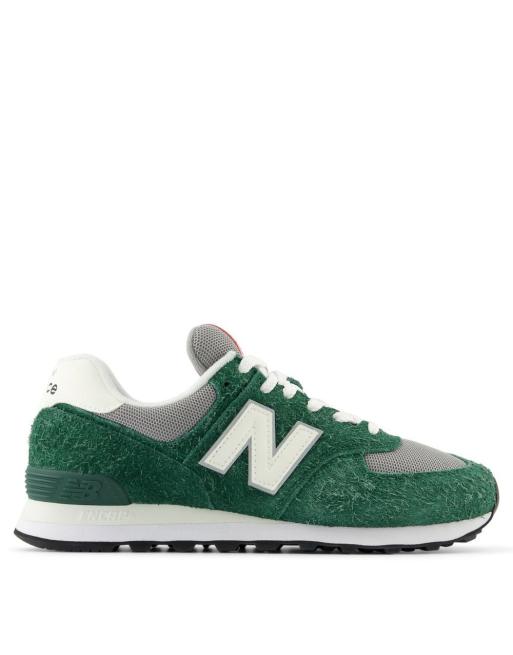 New balance 574 green hot sale white