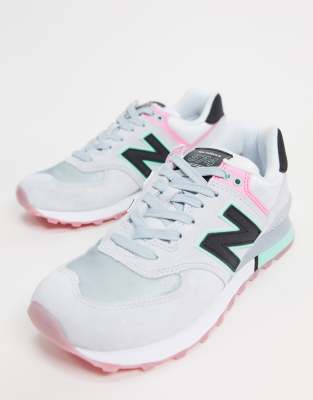 new balance grey 574 trainers