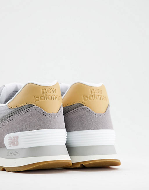 Women Trainers/New Balance 574 trainers in grey and white 