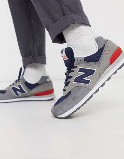 New Balance 574 trainers in grey | ASOS