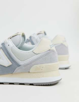 new balance grey 574 trainers