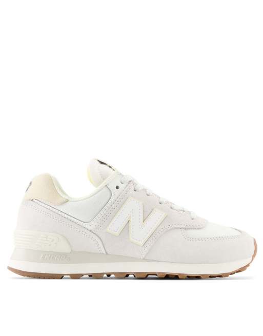 New Balance 574 trainers in light grey and white | ASOS