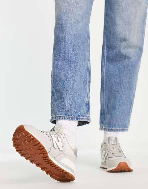 New Balance 574 trainers in light grey GREY ASOS