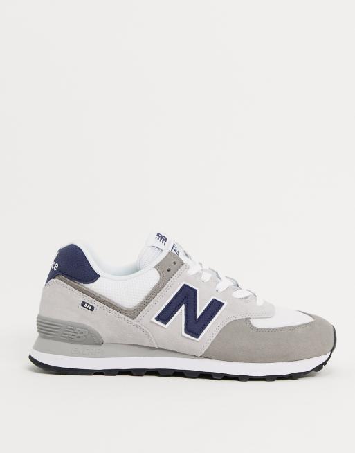 New balance light outlet grey 574 trainers