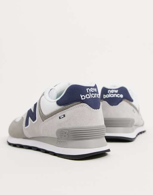 New Balance 574 trainers in light grey suede ASOS