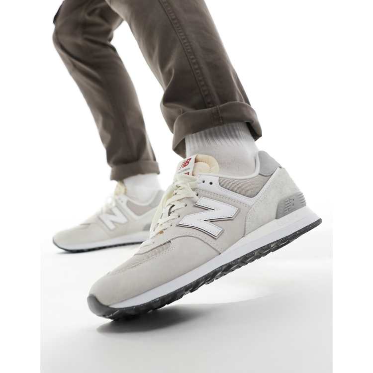 New Balance 574 trainers in light grey