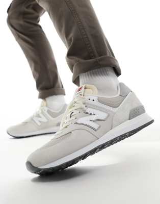 Buy New Balance 574 trainers in light grey White find codes and