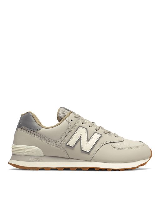 New Balance 574 trainers in light grey | ASOS