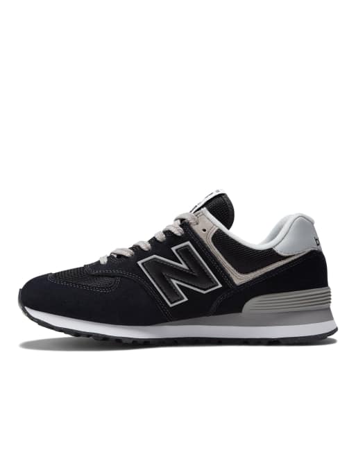 New balance 574 silver best sale metallic trainers