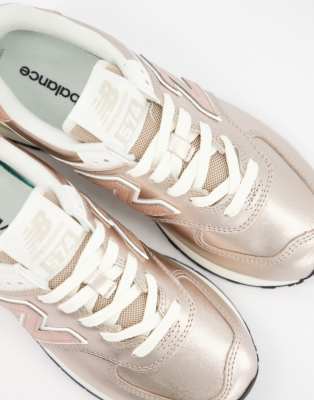 new balance metallic pink