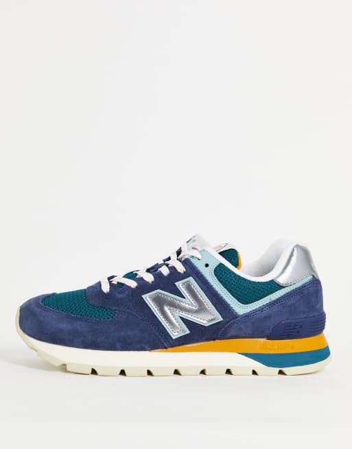 New Balance 574 trainers in navy