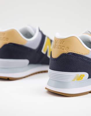 new balance 574 bleu et jaune