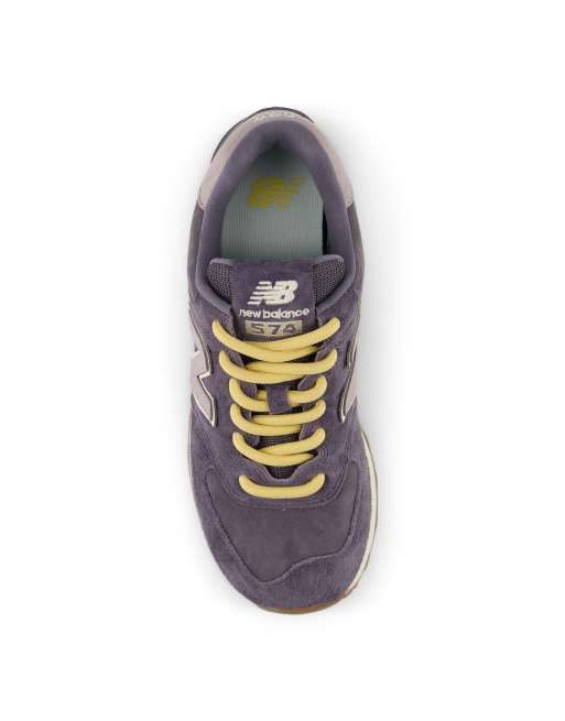 New Balance 574 trainers in neptune grey, 3 of 4