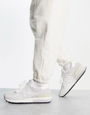 New Balance 574 trainers in off white and grey - ASOS Price Checker