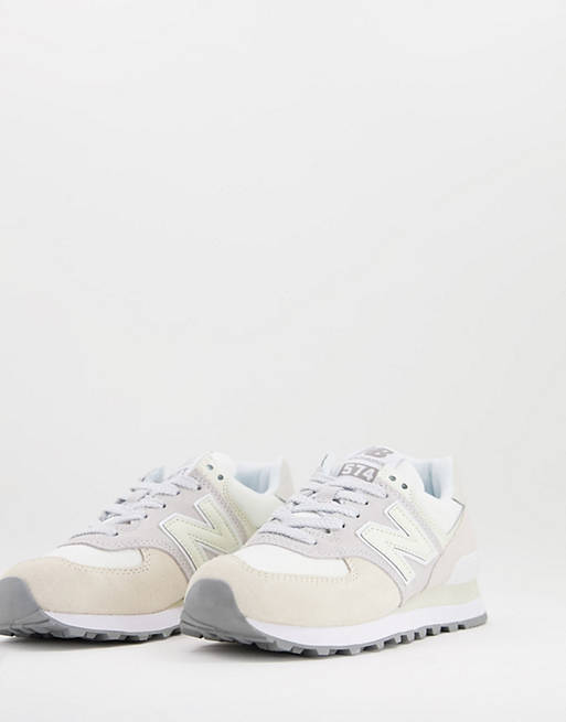 Shoes Trainers/New Balance 574 trainers in off white and grey 