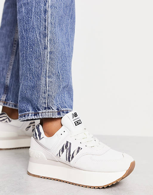 New Balance trainers in off white zebra |
