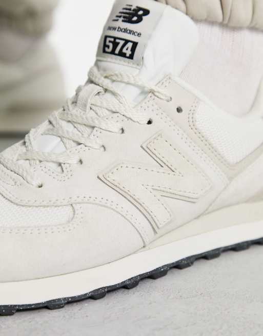 New Balance 574 trainers in off white