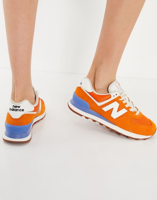 New balance 574 store femme orange