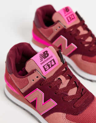 new balance wl574 pink