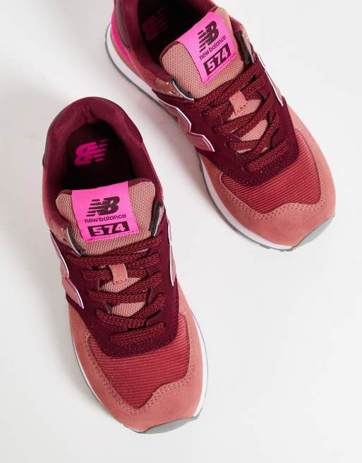 New balance deals m574 dames rood