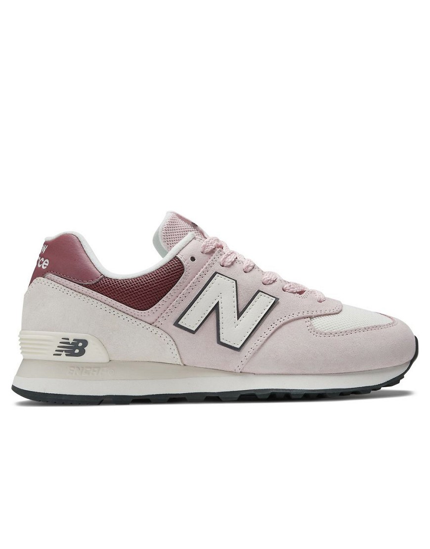New Balance 574 trainers in red