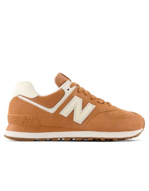 New Balance 574 trainers in sepia | ASOS