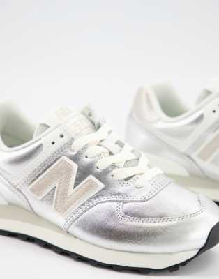 new balance 574 women silver