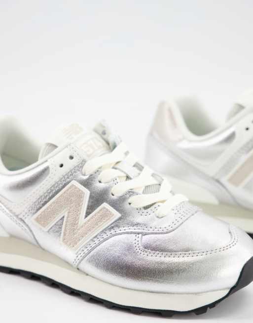 New balance ml574 sales Silver