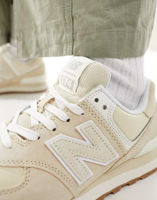 New balance best sale white gum sole