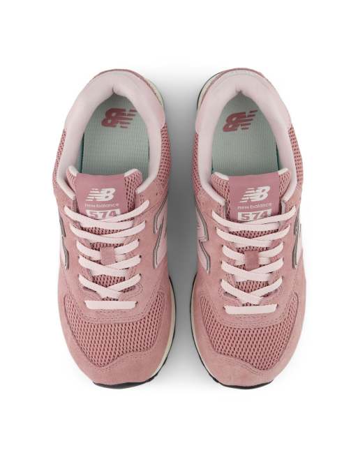 New Balance - 574 - Zapatillas de deporte rosa alfa, 4 de 4